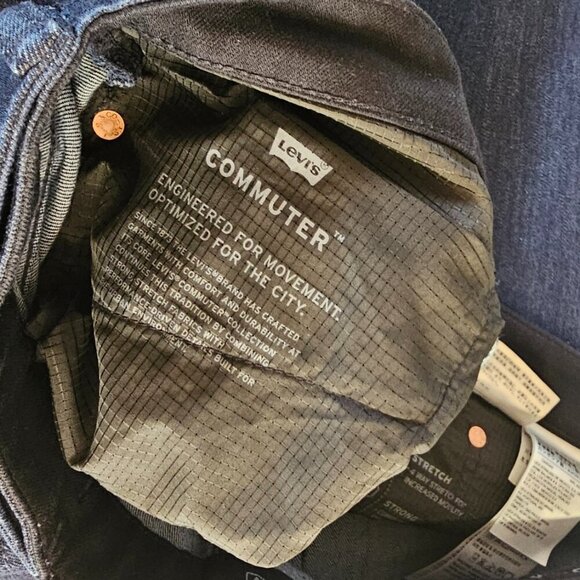 Levi's Mens Commuter Pro Jeans, Cycling Safety, Condura, Water Repell, Size 31 - Picture 13 of 13